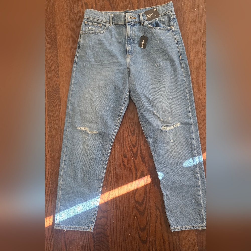 Women's Blue Distressed Jeans